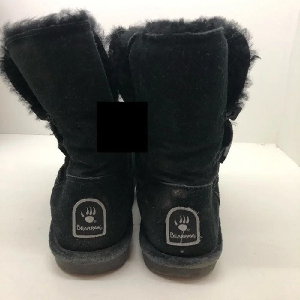 Bearpaw black suede winter fashion boots Abigail